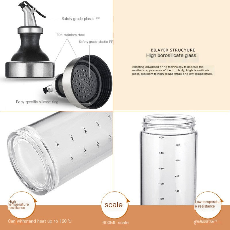 600ml Glass Oil & Sauce Dispenser – product view 1