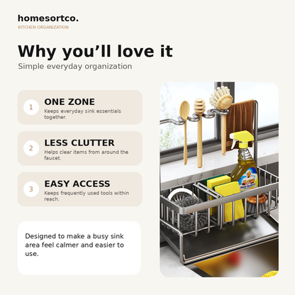 Kitchen Sink Caddy benefits for everyday sink organization