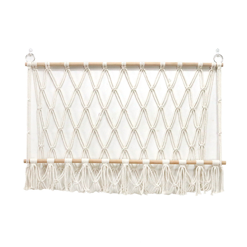 Wall-Mounted Cotton Rope Storage Hammock – product view 2