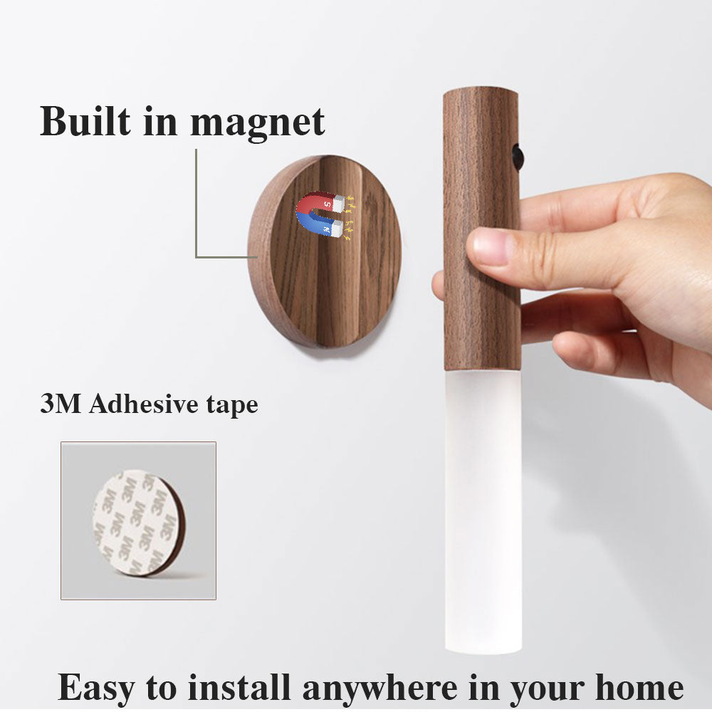 No-Wire Motion Sensor Light in use